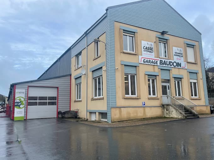 Vue extérieure du centre VHU agréé Garage Baudoin à CHARLEVILLE-MEZIERES (Ardennes)