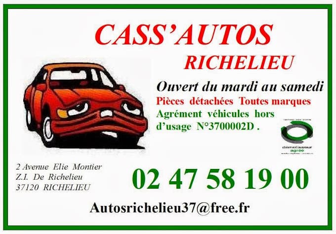Autos Richelieu à RICHELIEU — Photo 5 du centre VHU agréé Indre-et-Loire