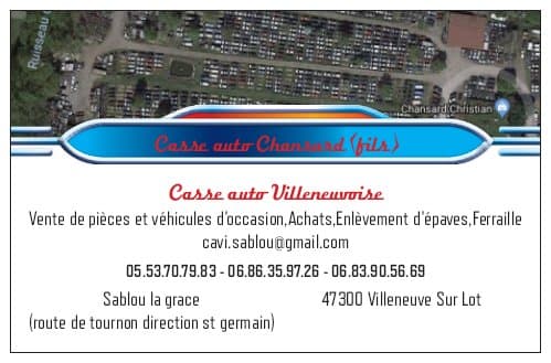 CASSAUTO Chansard Christian & fils à VILLENEUVE-SUR-LOT — Photo 5 du centre VHU agréé Lot-et-Garonne