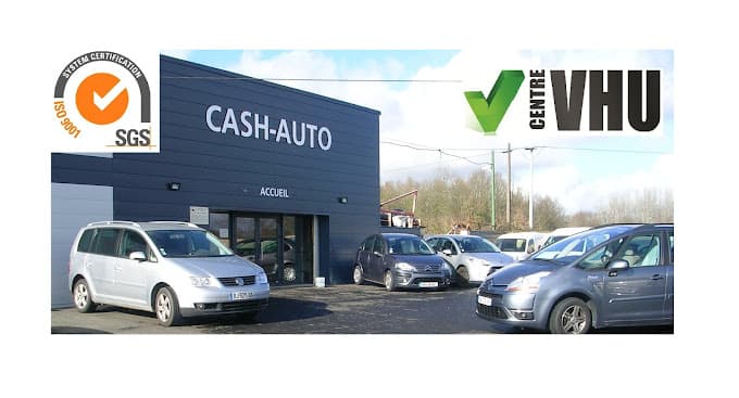 Vue extérieure du centre VHU agréé Cash Auto à LE COUDRAY-MACOUARD (Maine-et-Loire)
