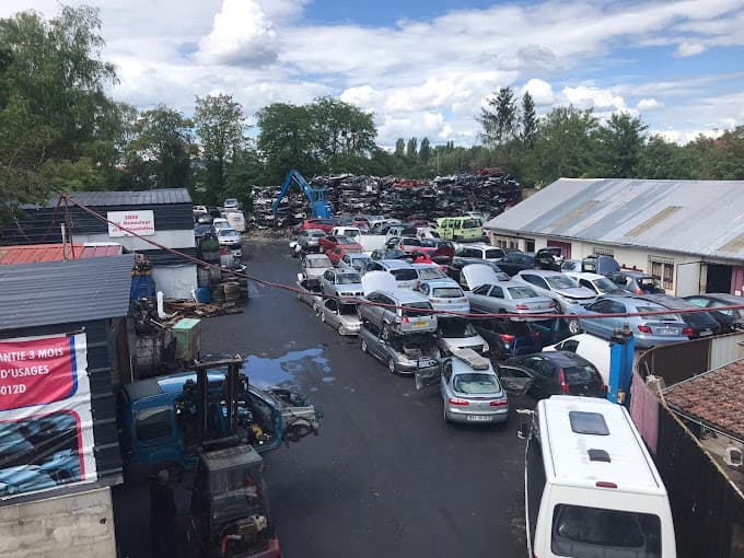 Vue extérieure du centre VHU agréé AJ AUTO DEMOLITION à BOUXWILLER (Bas-Rhin)