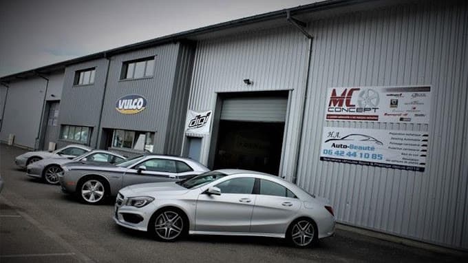 Vue extérieure du centre VHU agréé MC CONCEPT à OBERNAI (Bas-Rhin)