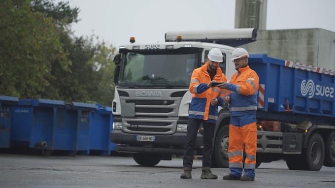 Vue extérieure du centre VHU agréé SUEZ Recyclage et Valorisation à MORNAC (Haute-Vienne)